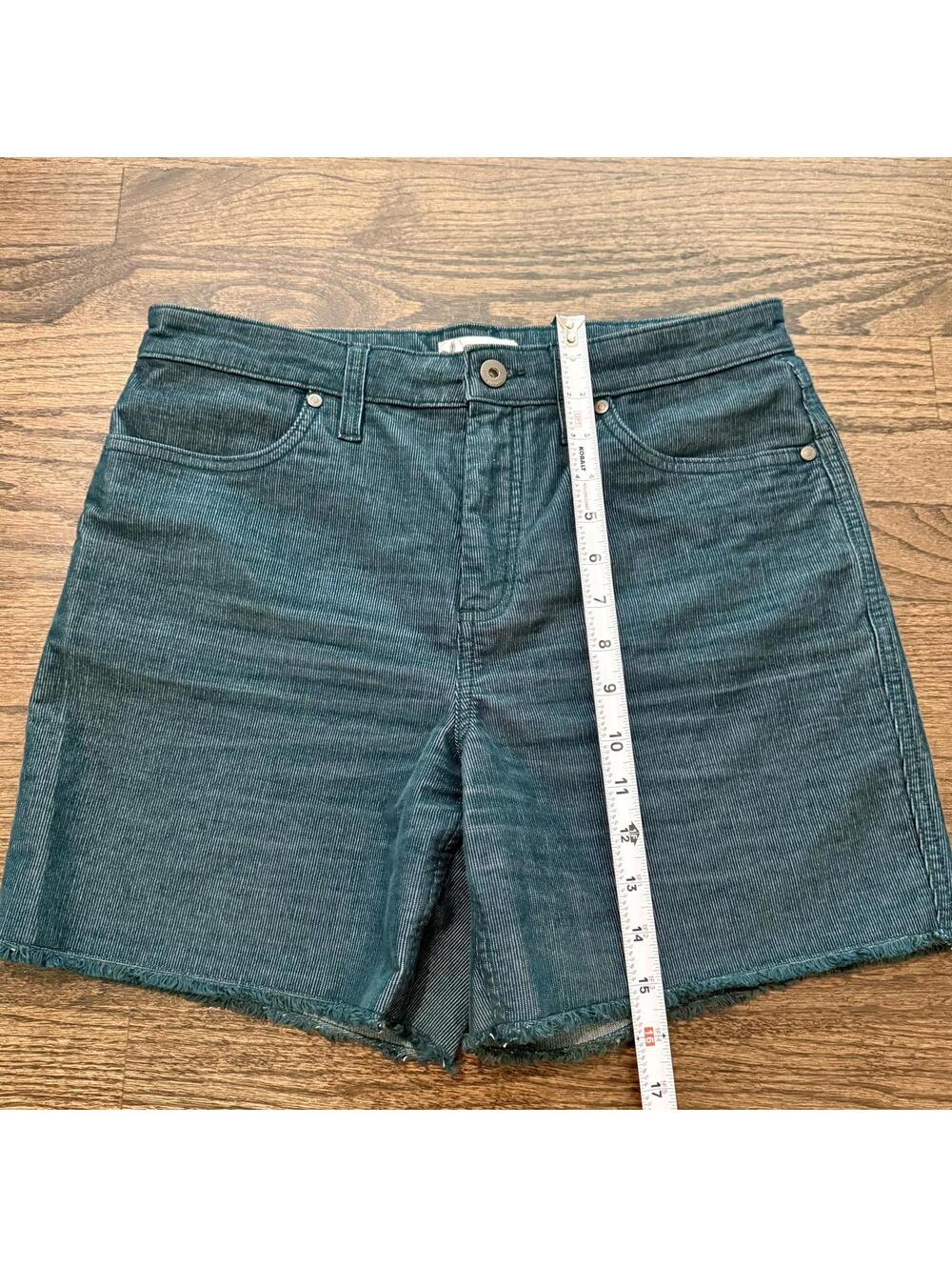 New Carve Designs 6” Oahu Blue Teal Corduroy Shorts Size 6 - Picture 7 of 7